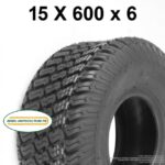 Pneu 15x6.00-6 profil gazon pour tracteur tondeuse