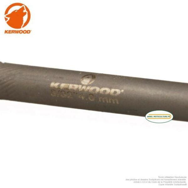 6 limes d’affûtage 4 mm (5/32) chaîne 1/4 et 3/8LP, Kerwood