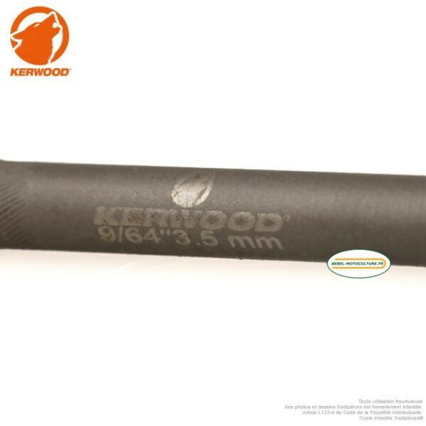 6 limes d’affûtage 3,5 mm (9/64) chaîne 1/4LP, Kerwood