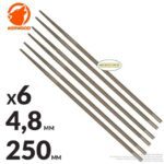 6 limes d'affûtage 4,8 mm (3/16) chaîne .325 et 3/8 à mi-usure, Kerwood