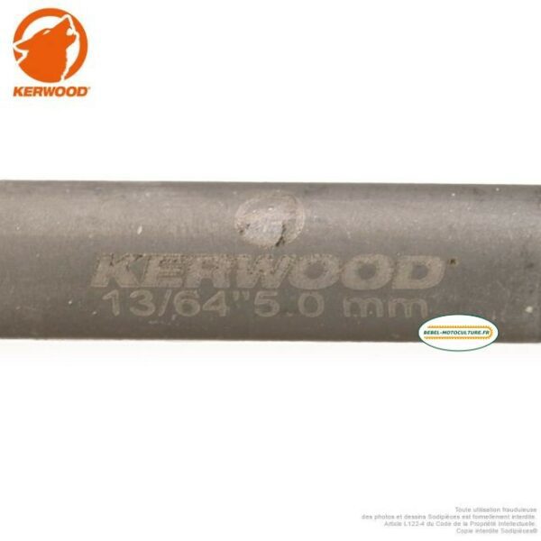 6 limes d’affûtage 5 mm (13/64) chaîne 3/8 (Stihl) et 404 à mi-usure, Kerwood