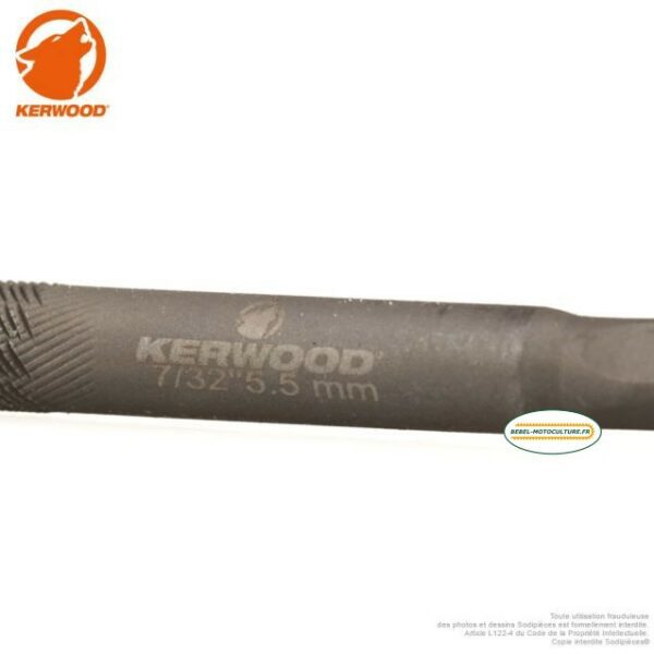 6 limes d’affûtage 5,5 mm (7/32) chaîne 3/8″ et .404″, Kerwood