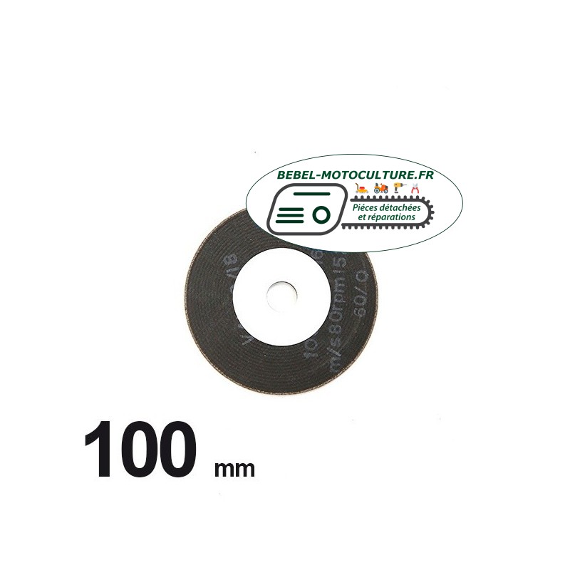 Disque d’affûteuse Ø100mm, ép. 3mm, pour mini jolly Al. 16mm