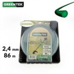 Fil débroussailleuse rond 2,4mm x 86m Greentek