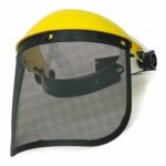 Visière grille métal protection visage débroussailleuse