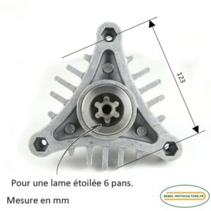 Palier de lame étoile 6 pointes pour Husqvarna CT130, CT131, CT135, CT141