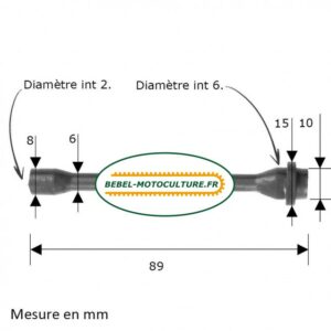 Durite d’huile pour Husqvarna 61, 66, 266, 268, 281, 501519901