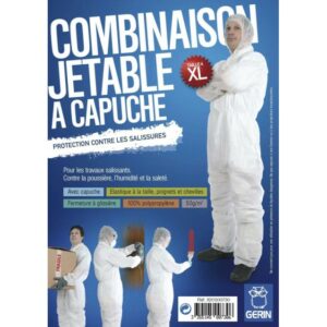 Combinaison jetable à capuche taille 4 (XL)