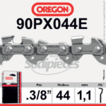 Chaîne de tronçonneuse 44 entraineurs 3/8″LP, 1,1mm, OREGON semi carrée