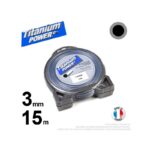 Fil nylon rond Titanium Power 3mm x 15m pour débroussailleuse