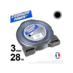 Fil nylon rond Titanium Power 3mm x 28m pour débroussailleuse