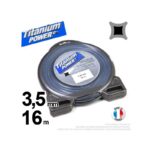 Fil nylon carré Titanium Power 3,5mm x 16m pour débroussailleuse