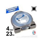 Fil nylon carré Titanium Power 4mm x 23m pour débroussailleuse