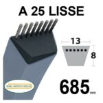 Courroie A25 Trapézoïdale Lisse