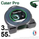 Fil nylon hélicoïdal Cuter Pro 3mm x 55m pour débroussailleuse