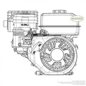 Moteur Rato R210 – 212cc – 6CV – Arbre 19,05 mm – Filtre à air à bain d’huile