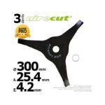 Lame à taillis pour débroussailleuse 300x4,2x25.4 Aire Cut