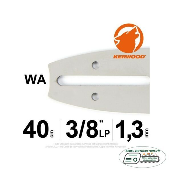 Guide chaine 40cm, 3/8LP, 1,3mm Kerwood 16B2KCWA
