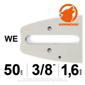 Guide tronçonneuse STIHL 50cm, 3/8, 1,6mm, Kerwood