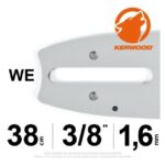 Guide tronçonneuse STIHL 38cm, 3/8, 1,6mm, Kerwood