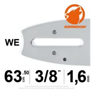 Guide tronçonneuse STIHL 63cm, 3/8, 1,6mm, Kerwood