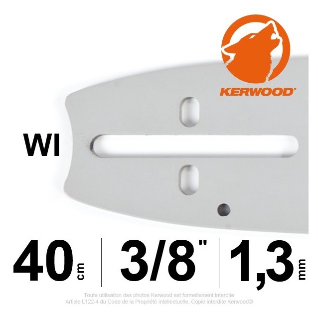 Guide tronçonneuse ECHO 40cm, 3/8, 1,3mm, Kerwood