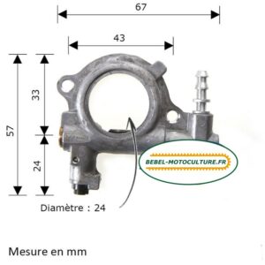 Pompe à huile tronçonneuse Stihl 024, 026, MS240, MS260, 11216403203