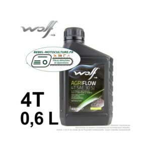 Huile moteur SAE30 WOLF Agriflow – 0,6 litre