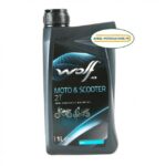 Huile 2 temps moto et scooter Wolf - 1 litre