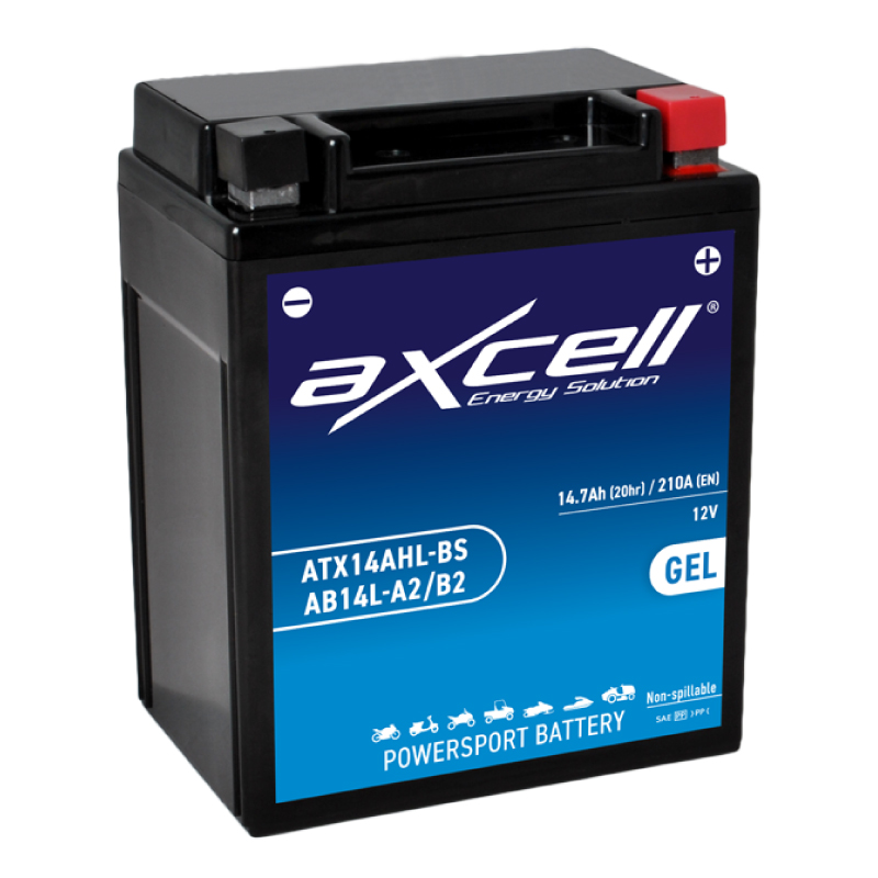 Batterie Gel ATX14AHL-BS / AB14-A2/B2 / 12N9-4B1 Axcell