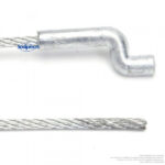 Câble souple Ø 1,9 mm. L : 2,5 m. Embout Z Ø 4 mm.