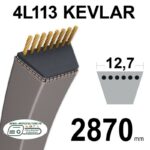 Courroie 4L113 Kevlar Trapézoïdale Lisse