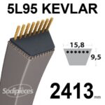 Courroie 5L950 Kevlar Trapézoïdale Lisse