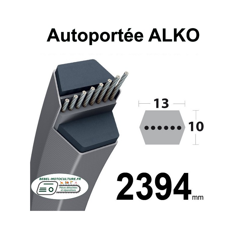 Courroie pour plateau de coupe autoportée Alko T950, 514877