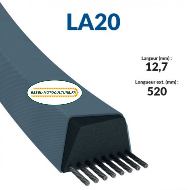 Courroie LA20 Trapézoïdale Lisse