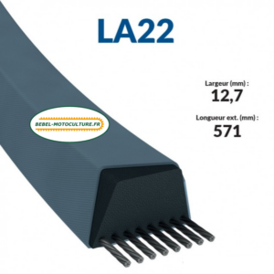 Courroie LA22 Trapézoïdale Lisse