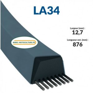 Courroie LA34 Trapézoïdale Lisse