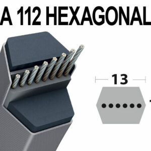Courroie AA112 hexagonale Lisse