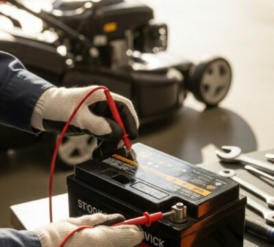 Batterie et entretien hivernal : préserver votre tracteur tondeuse