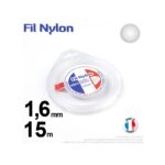 Fil nylon rond 1,6mm x 15m pour débroussailleuse