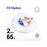 Fil nylon rond 2mm x 65m pour débroussailleuse