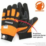 Gants anti-coupure tronçonneuse, classe 1, Kerwood. Taille L / 10