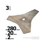 Lame à herbes denses pour débroussailleuse 280x2x20