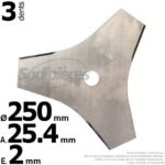 Lame à herbes denses pour débroussailleuse 250x2x25,4