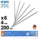 6 limes rondes 4 mm (5/32) Pferd chaînes 1/4 et 3/8LP