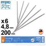 6 limes rondes 4,8 mm (3/16) Pferd chaînes .325