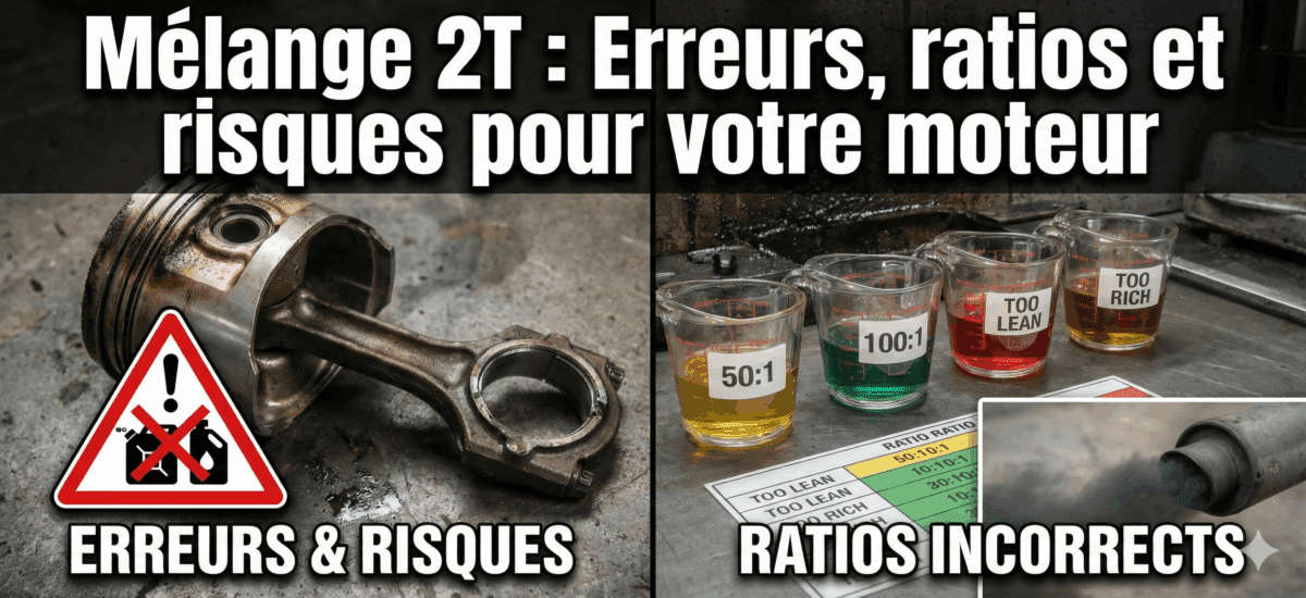 Pourquoi votre mélange 2 temps abîme votre machine ? Ratios, erreurs et conséquences