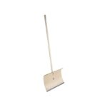 Pelle poussoir à neige, contreplaqué et acier