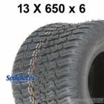 Pneu 13x6.50-6 profil gazon 4 plis tubeless
