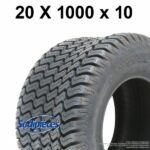 Pneu 20x10.00-10 profil gazon 4 plis tubeless